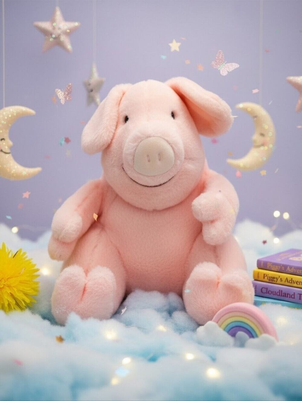 Vintage 1987 Rich's Francesca Hoerlein Priscilla Pink Pig Plush 14"